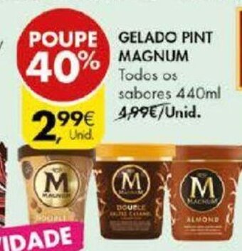 Pingo Doce Gelado Pint Magnum 440ml promoção