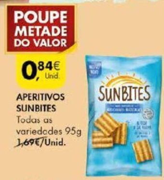 Pingo Doce Aperitivos Sunbites 95g promoção