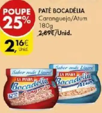 Pingo Doce Paté Bocadélia 180g promoção