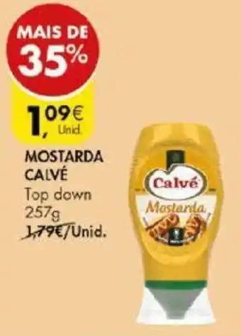 Pingo Doce Mostarda Calvé Top Down 275g promoção