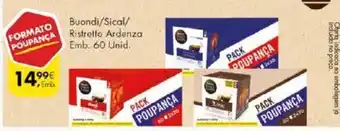Pingo Doce Poupança Boundi/Sical/Ristrello Ardenza 60 Unid promoção