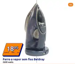 Action Ferro a vapor sem fios Beldray promoção