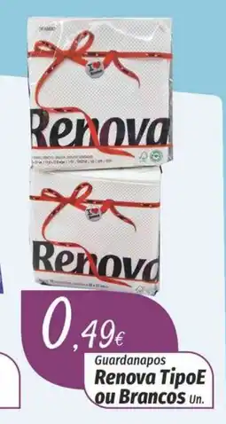 Miranda Supermercados Guardanapos Renova TipoE ou Brancos Un. promoção