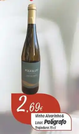 Miranda Supermercados Vinho Alvarinho & Lour. Polígrafo Trajadura promoção
