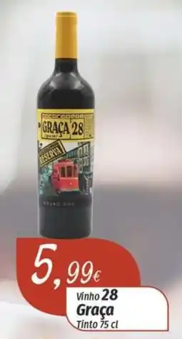 Miranda Supermercados Vinho 28 Graça Tinto promoção