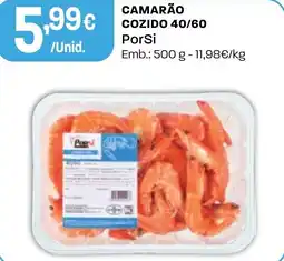 Intermarché Camarão cozido 40/60 PorSi promoção