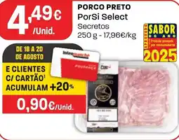 Intermarché Porco preto porsi select Secretos promoção