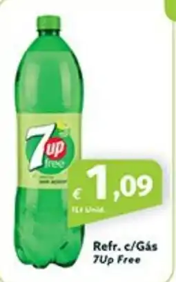 Roque Supermercados Refr. c/Gás 7Up Free promoção
