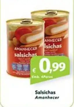 Roque Supermercados Salsichas Amanhecer promoção