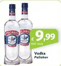 Roque Supermercados Vodka Poliakov promoção
