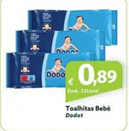 Roque Supermercados Toalhitas Bebé Dodot promoção