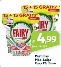 Roque Supermercados Pastilhas Máq. Loiça Fairy Platinum promoção