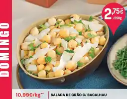 Intermarché Salada de grão c/ bacalhau promoção