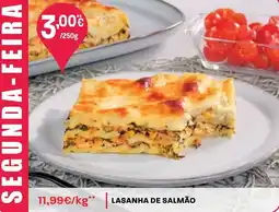 Intermarché Lasanha de salmão promoção