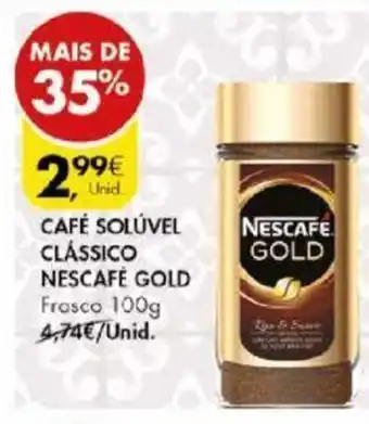 Pingo Doce Café Solúvel Clássico Nescafé Golder 100g promoção