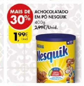 Pingo Doce Achocolatado em Pó Nesquik 400g promoção