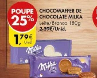 Chocowaffer de Chocolate Milka 180g