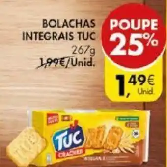 Pingo Doce Bolachas Integrais TUC 267g promoção