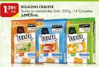 Pingo Doce Bolachas Cracker 500g-14 Soquetas promoção