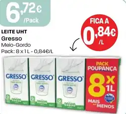 Intermarché Leite uht Gresso promoção