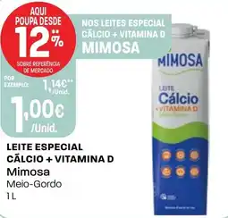 Intermarché Leite especial calcio + vitamina D Mimosa promoção