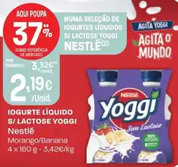 Intermarché Iogurte líquido s/lactose yoggi Nestlé promoção