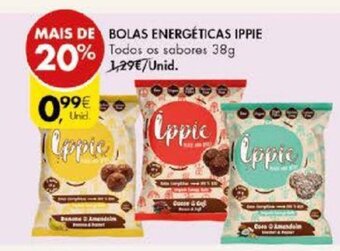 Pingo Doce Bolas Energéticas Ippie 38g promoção