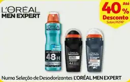 Auchan Numa Seleção de Desodorizantes L'ORÉAL MEN EXPERT promoção