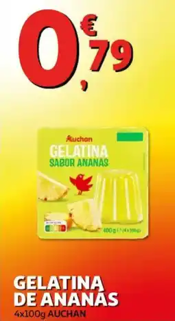 Auchan Gelatina de ananás promoção
