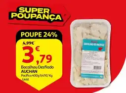 Auchan Bacalhau Desfiado AUCHAN promoção