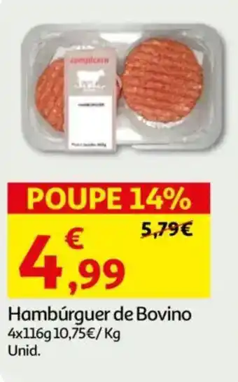 Auchan Hambúrguer de Bovino promoção