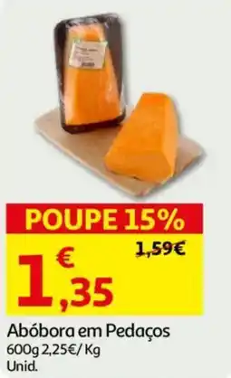 Auchan Abóbora em Pedaços promoção