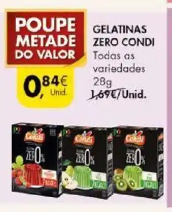 Pingo Doce Gelatinas Zero Condi 28g promoção