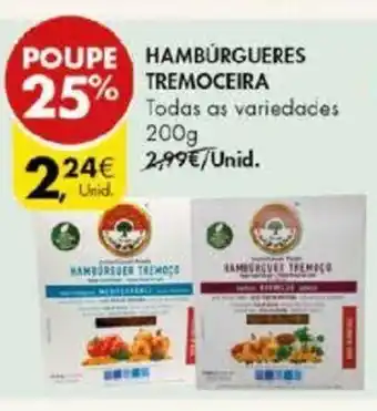 Pingo Doce Hambúrgueres Tremoceira 200g promoção