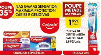 Pingo Doce Escova de Dentes Media 360 Colgate promoção