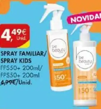 Pingo Doce Spray Familiar/Spray Kids FPS50+200ml promoção