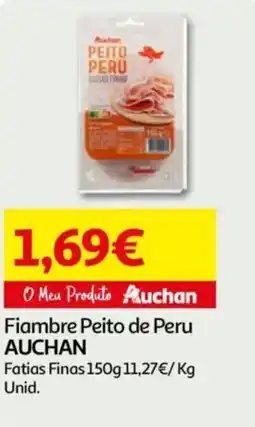 Auchan Fiambre Peito de Peru AUCHAN promoção
