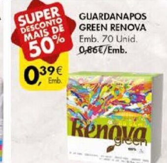 Guardanapos Green Renova 70 Unid