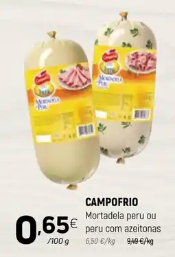 Coviran CAMPOFRIO Mortadela peru ou peru com azeitonas promoção