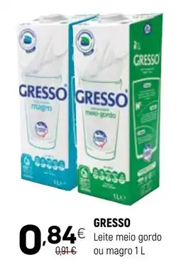 Coviran GRESSO Leite meio gordo ou magro promoção