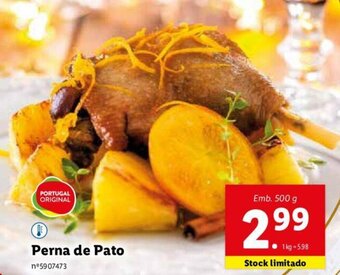 Lidl Perna de Pato 500g promoção