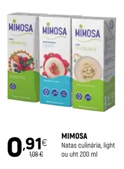 Coviran MIMOSA Natas culinária, light ou uht promoção