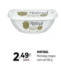 Coviran MATINAL Manteiga magra com sal promoção