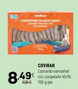 Coviran COVIRAN Camarão vannamei crú congelado 45/55 promoção