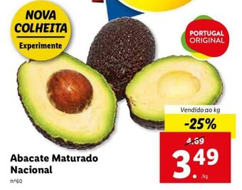 Lidl Abacate Maturado Nacional promoção