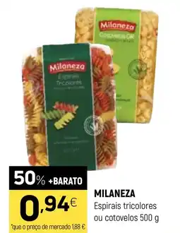 Coviran MILANEZA Espirais tricolores ou cotovelos promoção