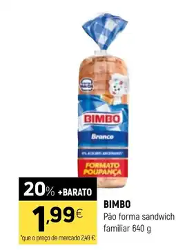 Coviran BIMBO Pão forma sandwich familiar promoção