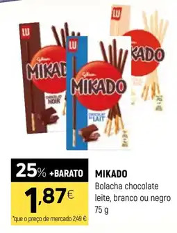 Coviran MIKADO Bolacha chocolate leite, branco ou negro promoção