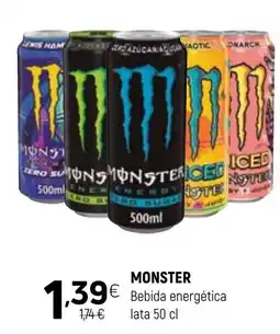 Coviran MONSTER1.39€ Bebida energética Bebida energética promoção