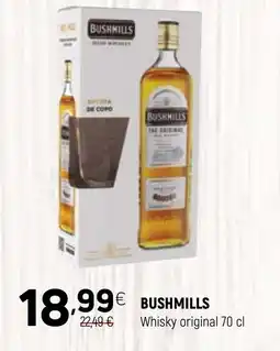 Coviran BUSHMILLS Whisky original promoção